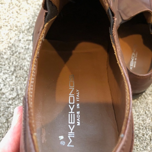 Men's Brown, Mike Konos Italian Shoes (Size 9) - Picture 7 of 10
